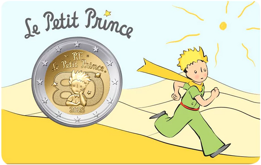 Lot de 4 pièces de 2 euros France 80e anniversaire Le Petit Prince 2026
