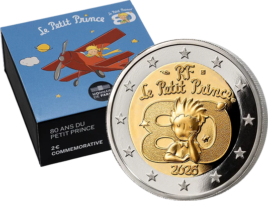 2 euros France 80 ans du Petit Prince 2026 en édition limitée