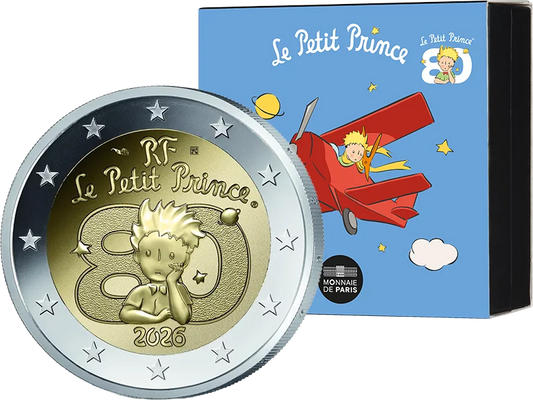 2 euros France 80 ans du Petit Prince 2026 en épreuve inversée