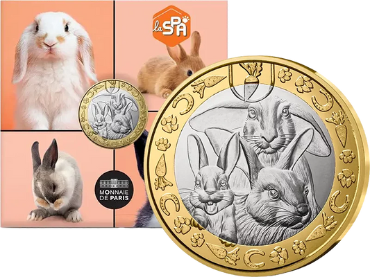 Animaux de compagnie préférés en France (5 euros) - Lapins (2025)