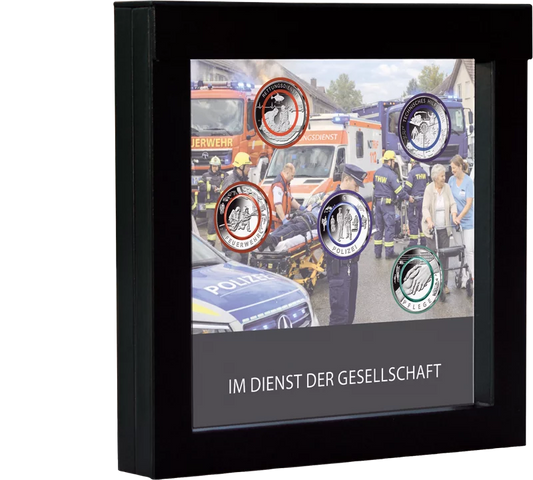 Coffret de 5 pièces de 10 euros « Allemagne au service de la société 2022-2026 »