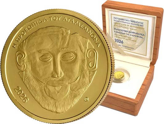 Patrimoine culturel grec de 50 euros - Le masque d'Agamemnon 2026