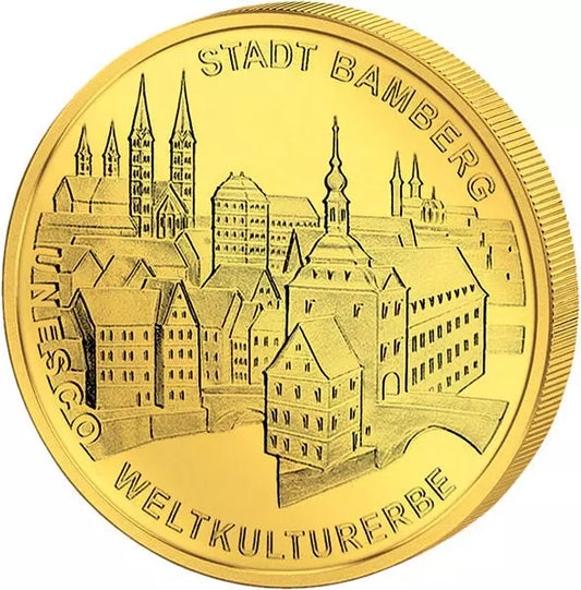 100 euros République fédérale d'Allemagne Ville de Bamberg inscrite au patrimoine mondial de l'UNESCO 2004 État neuf (A-J)