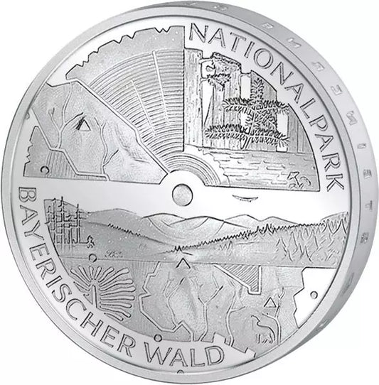 10 euros BRD Parc national de la Forêt bavaroise 2005 Assiette polie