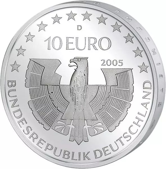 Pièce de 10 euros, République fédérale d'Allemagne, Parc national de la Forêt bavaroise, 2005, état neuf