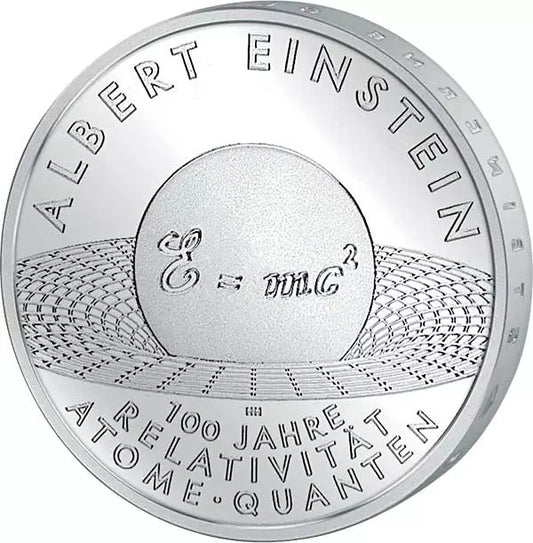 Pièce de 10 euros, Allemagne, Albert Einstein, 2005, état neuf