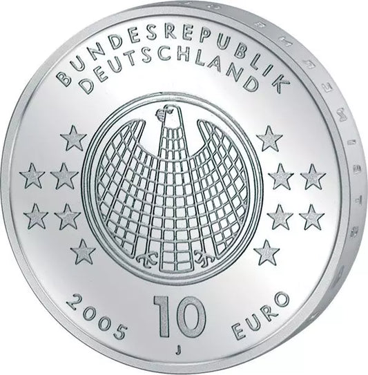 Pièce de 10 euros, Allemagne, Albert Einstein, 2005, état neuf