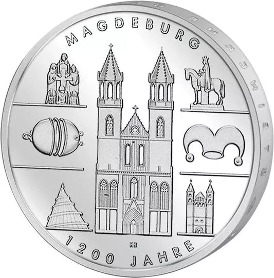 10 euros République fédérale d'Allemagne 1200 ans de Magdebourg 2005 Épreuve