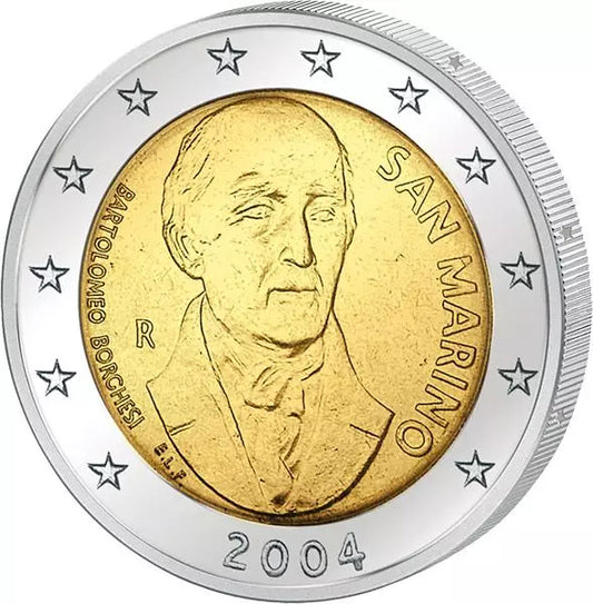 2 euros Saint-Marin Bartolomeo Borghesi 2004