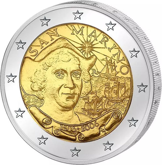 2 euros Saint-Marin Christophe Colomb 2006
