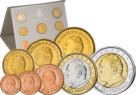 Coffret de pièces en euros Vatican 2003 Jean-Paul II.