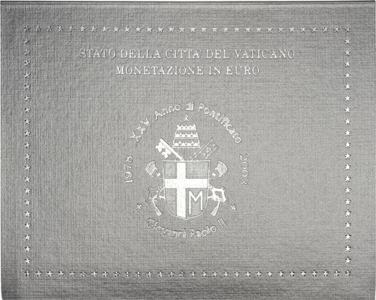 Coffret de pièces en euros Vatican 2003 Jean-Paul II.