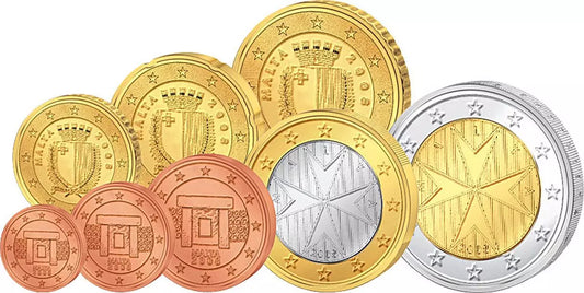 Coffret de pièces en euros Malte