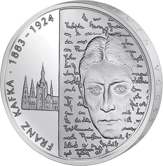 Pièce de 10 euros, République fédérale d'Allemagne, 125e anniversaire de Franz Kafka, 2008 (preuve)