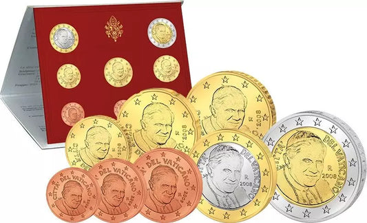 Coffret de pièces en euros du Vatican, édition premier jour 2008