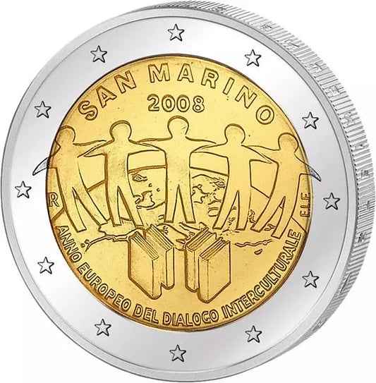 2 euros Saint-Marin Année européenne du dialogue interculturel 2008