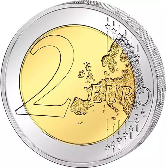 Pièce de 2 euros, commémorant les 10 ans de l'Union mondiale des esclaves (WWU), émise conjointement, en état neuf, Slovaquie