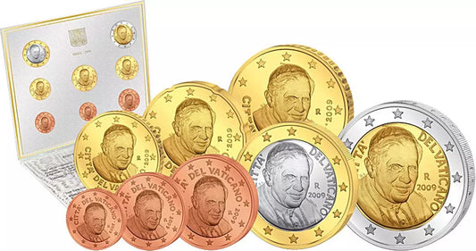Coffret de pièces en euros du Vatican, édition premier jour 2009