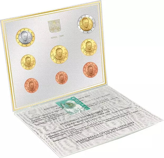 Coffret de pièces en euros du Vatican, édition premier jour 2009