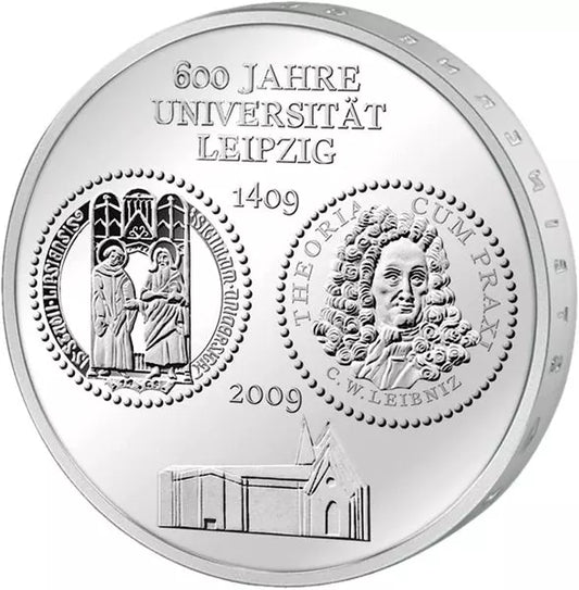 10 euros République fédérale d'Allemagne 600 ans de l'Université de Leipzig 2009 Preuve