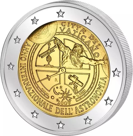 2 euros Année de l'astronomie au Vatican 2009