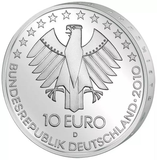10 euros République fédérale d'Allemagne 175 ans de chemins de fer en Allemagne 2010 Preuve