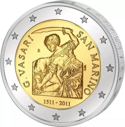 2 euros Saint-Marin 500e anniversaire de Giorgio Vasari 2011