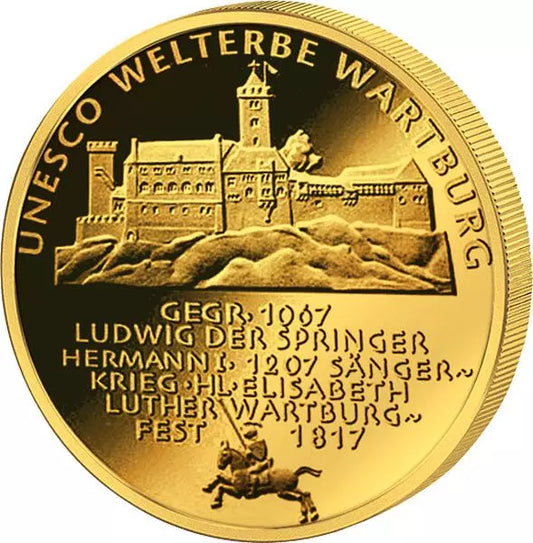 100 euros République fédérale d'Allemagne Patrimoine mondial de l'UNESCO Wartburg 2011 État neuf (A - J)