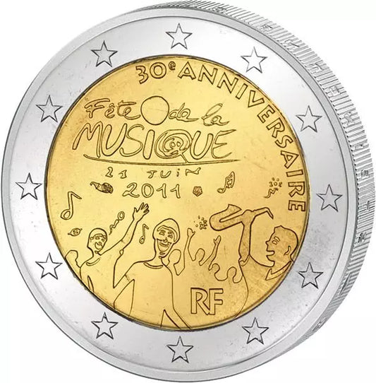 2 Euro France 30 ans Fête de la Musique 2011