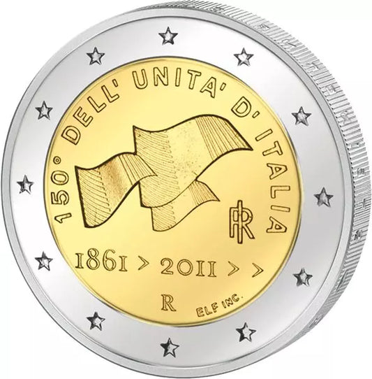 2 euros Italie 150e anniversaire de l'unification de l'Italie 2011