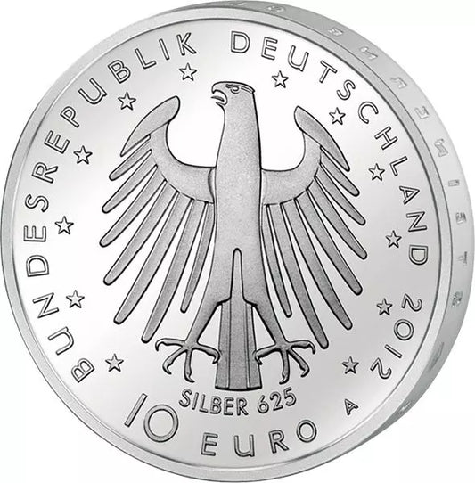 Pièce de 10 euros de la République fédérale d'Allemagne, 300e anniversaire de Frédéric le Grand, 2012, état neuf