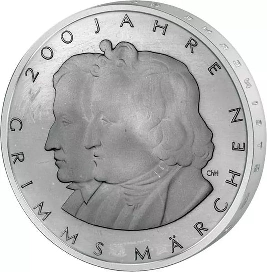 Pièce de 10 euros, République fédérale d'Allemagne, 200 ans des contes de Grimm, 2012, état neuf