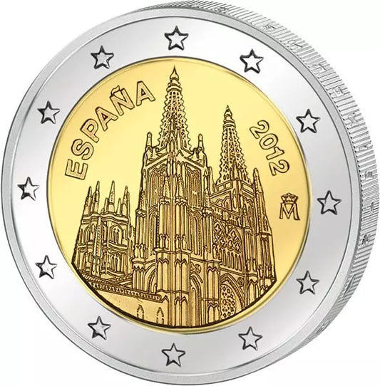 2 Euro Espagne Cathédrale de Burgos 2012