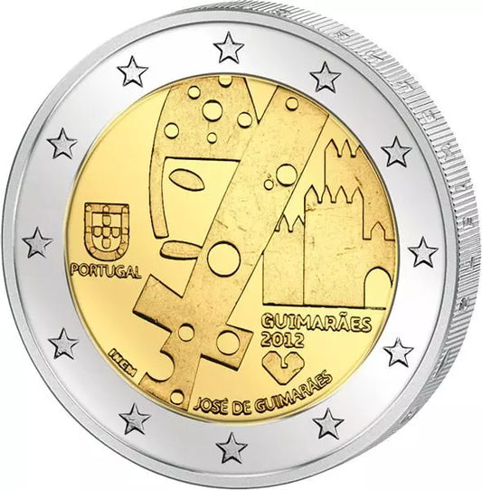 2 euros Portugal Capitale Européenne de la Culture Guimaraes 2012