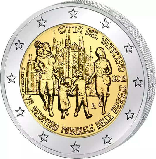 2 Euro Vatican 7e Rencontre mondiale des familles Milan 2012