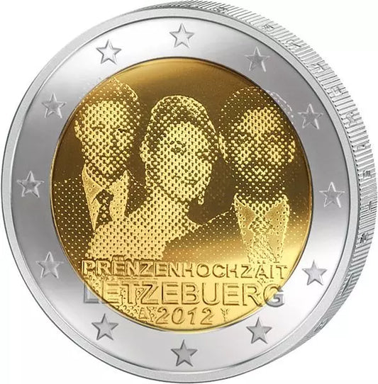 Mariage du prince luxembourgeois 2012 (2 euros)