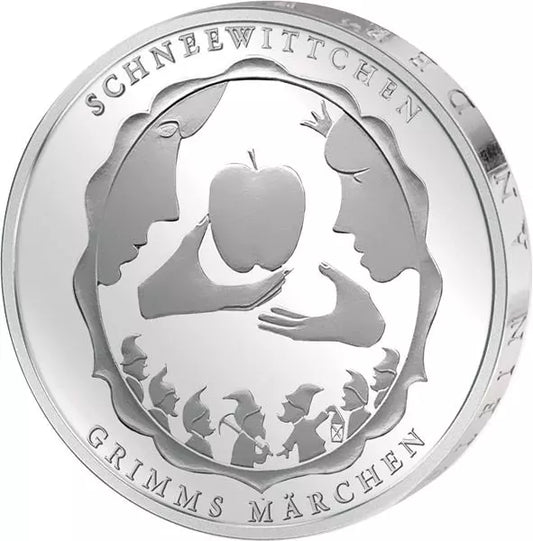 Pièce de 10 euros de la République fédérale d'Allemagne, Contes de Grimm, Blanche-Neige, 2013, état neuf