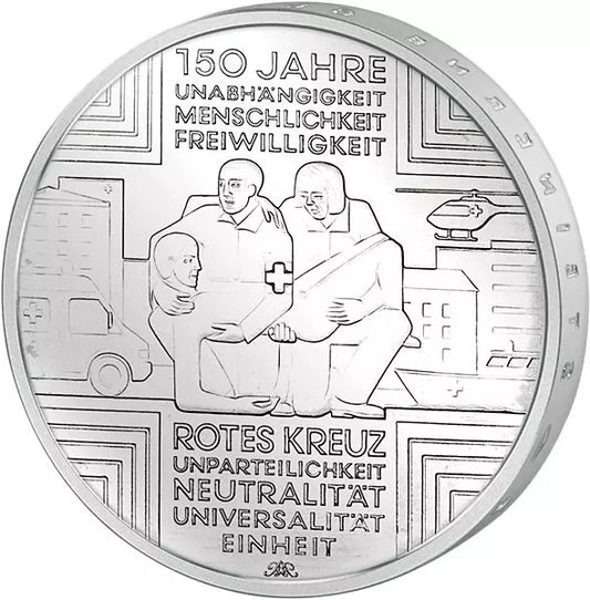 10 euros République fédérale d'Allemagne 150 ans de la Croix-Rouge 2013 Preuve