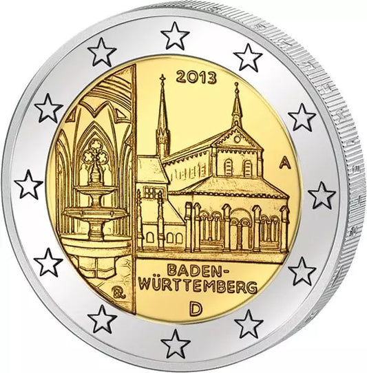 2 euros République fédérale d'Allemagne Bade-Wurtemberg Monastère de Maulbronn 2013