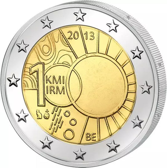 2 euros Institut royal météorologique de Belgique 2013