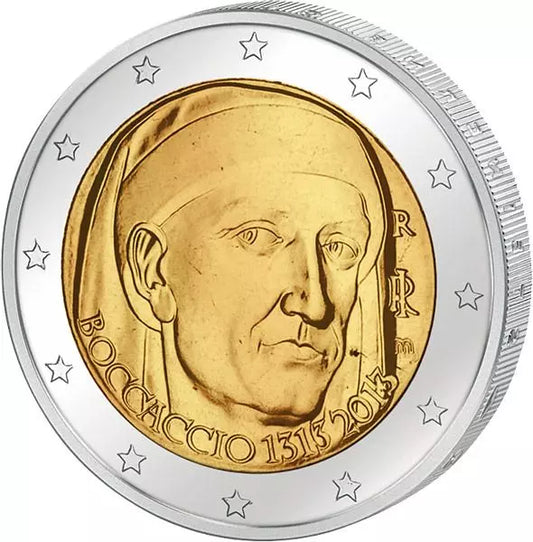 2 euros Italie 700e anniversaire de Giovanni Boccaccio 2013