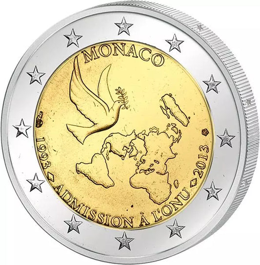 2 Euro Monaco 20 ans membre des Nations Unies 2013