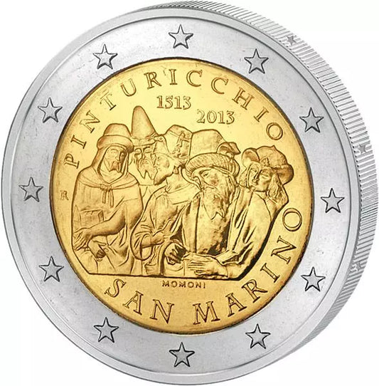 2 euros Saint-Marin 500ème anniversaire de la mort de Pinturicchio 2013