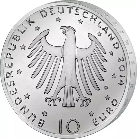 Pièce commémorative de 10 euros, République fédérale d'Allemagne, 150e anniversaire de Richard Strauss, 2014, épreuve