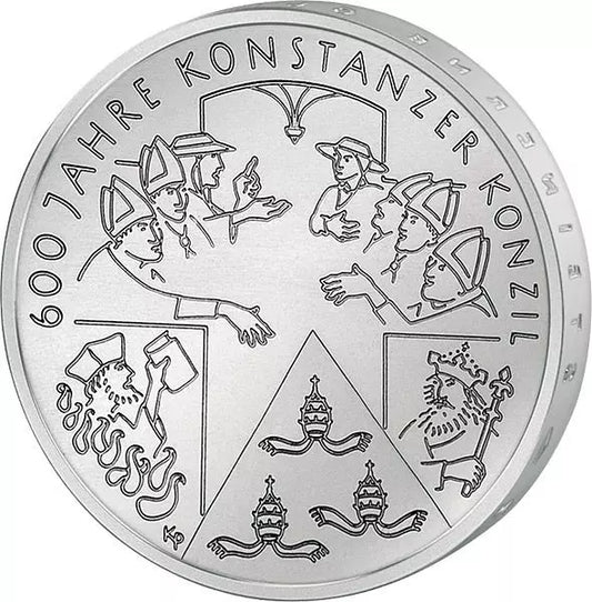 10 euros République fédérale d'Allemagne 600e anniversaire du concile de Constance 2014 Épreuve