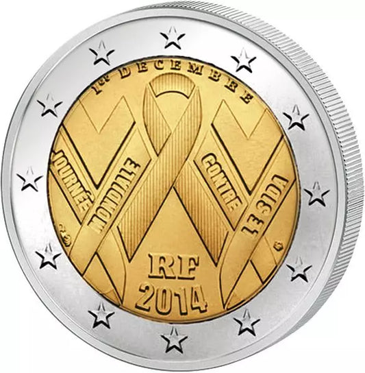2 euros France Journée mondiale de lutte contre le sida 2014