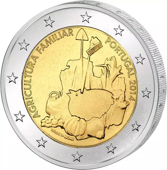 2 euros Portugal Année internationale de l'agriculture 2014