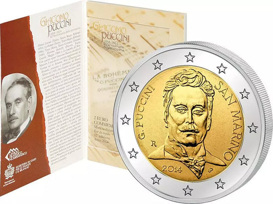 2 euros Saint-Marin Giacomo Puccini 2014