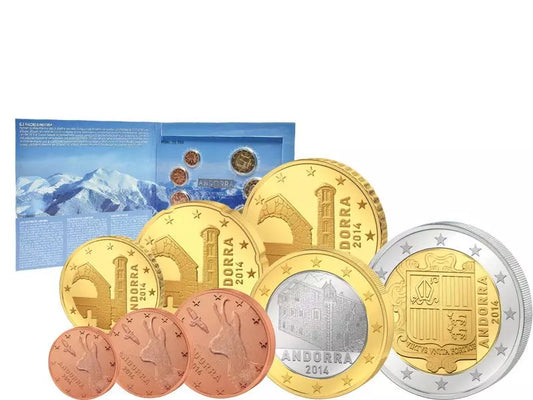 Coffret de pièces en euros Andorre 2014