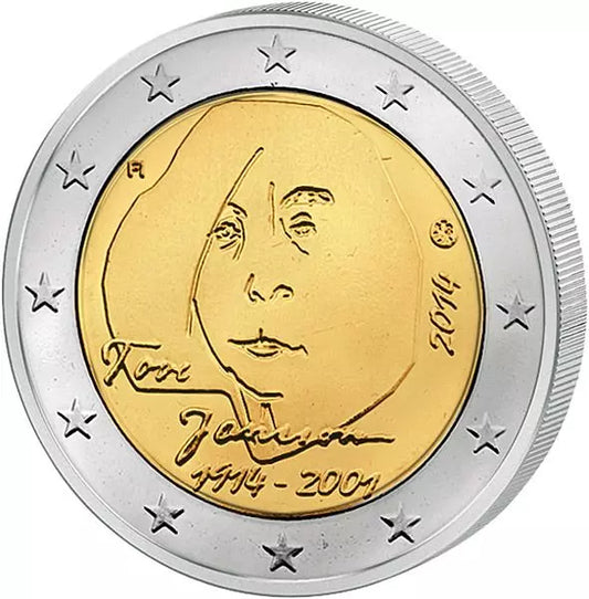2 euros Finlande 100e anniversaire de Tove Jansson 2014